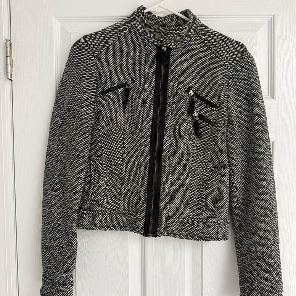 Women's Gray Tweed Jacket